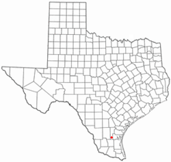 Location of Premont, Texas