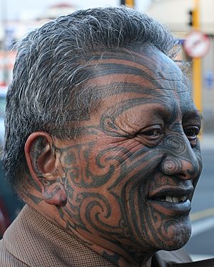 Tame Iti at gallery opening 13 October 2009