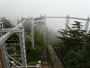 Tibidabo - panoràmic amb boira