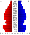 USA Love County, Oklahoma age pyramid