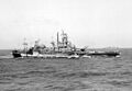 USS Wrangell (AE-12) replenishing USS Massachusetts (BB-59) in 1945