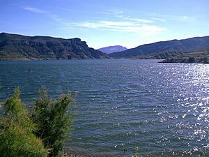 View towards Coolidge Dam from New Gov't. Corral point - panoramio