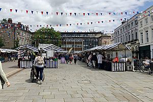 Warwick's Saturday market rethought, geograph 6599137 by Robin Stott