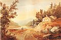 William Guy Wall's watercolor 'View Near Fishkill', ca. 1820-1825