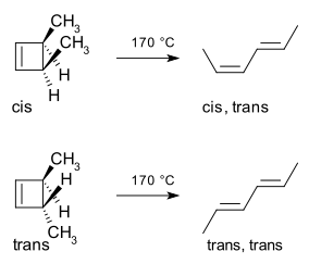 Dimethylcyclobutene isomerization