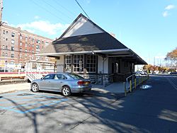 The Long Island Rail Road station in Woodmere.