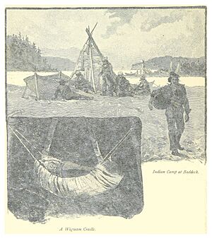 (1885) p124 Indian Camp at Baddeck