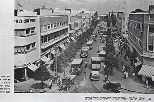 רחוב אלנבי - מהרחובות הראשיים בתל אביב.-JNF033908