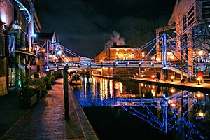 01 Birmingham city night, UK - バーミンガム