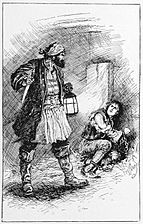 05 Turn over- he cried-Illustration by Paul Hardy for Rogues of the Fiery Cross by Samuel Walkey-Courtesy of British Library