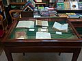 A display of Alfred Russel Wallace notebooks at the Linnean Society of London