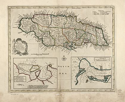 A new & accurate map of the island of Jamaica. Divided into its principal parishes. LOC 74693274
