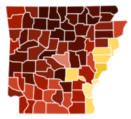 Arkansas counties by race