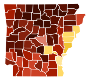 Arkansas counties by race