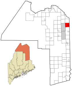 Location of Limestone, Maine