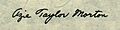Azie Taylor Morton sig