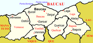 Baucau subdistricts