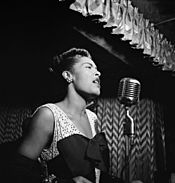 Billie Holiday, Downbeat, New York, N.Y., ca. Feb. 1947 (William P. Gottlieb 04251)