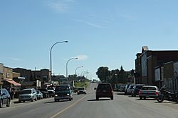 Downtown Black Diamond on Alberta Highway 22