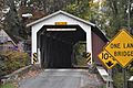 Bucher's Mill Covered Bridge from road - Oct 2020