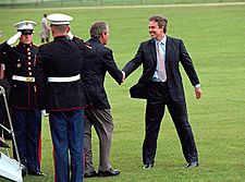 Bush Blair at Chequers