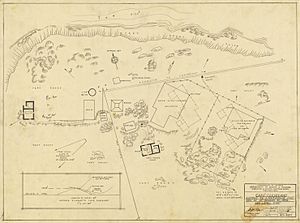 Cape Cleveland Lighthouse - Layout of Lighthouse Station, 1952