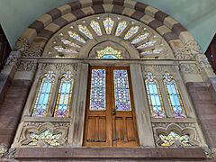 Church of the Good Shepherd Parish House Stained Glass, Hartford, CT (January 2025)
