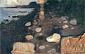 Edvard Munch - Moonlight on the Beach (1892)