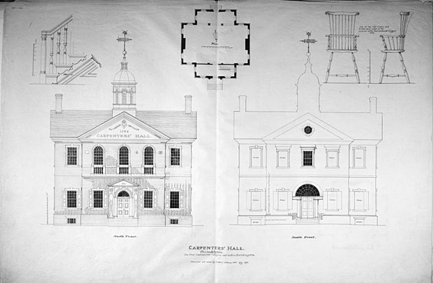 Elevations plans and details by C. L. Hillman and John McClintlock ca. 1898 HABS PA,51-PHILA,229-8