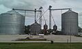 Farmer's Coop Grain elevators in Macksburg