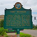 Fort Shannon - Historical Marker West Side