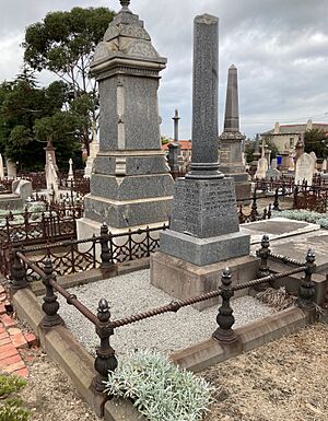 Grave of George Briscoe Kerferd (1831–1889) at St Kilda Cemetery
