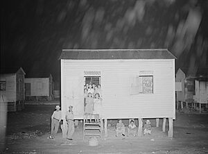 Guayanilla, Puerto Rico. One of the houses in the company village for sugar cane workers