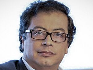 Gustavo Petro Mayor of Bogota (rectangle)