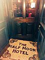 Half Moon Herne Hill doorway mosaic 2018