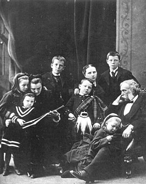 Henri-Gustave, Margaretta et leurs enfants