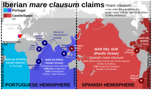 Iberian mare clausum claims