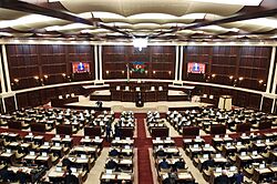 Ilham Aliyev attended the first session of the Azerbaijani Parliament's fifth convocation 06.jpg