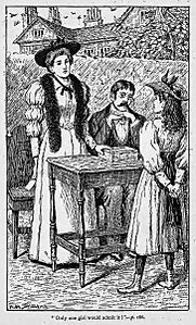 Illustrations by K. M. Skeaping for the Holiday Prize by E. D. Adams-pg-186-Only one girl would admit it