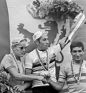 Jan Janssen, Eddy Merckx, Ramon Saez Marzo 1967