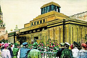 Lenin Mausoleum by Isaak Brodsky (1924)