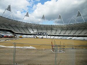 London 2012 olympic stadium internal
