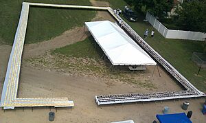 Longest Line of Cakes Guiness Record in Hammonton New Jersey