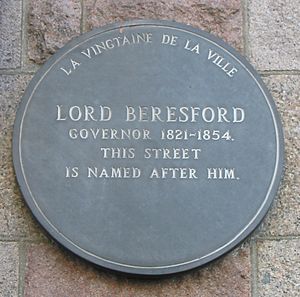 Lord Beresford plaque Jersey