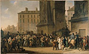 Louis-Léopold Boilly - Departure of the Conscripts in 1807 - WGA02349