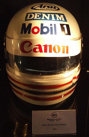 Martin Brundle helmet