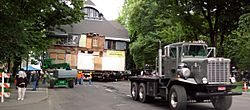 Moving the Ladd Carriage House