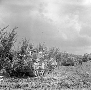 North Irish Horse Churchill tank Italy July 1944 IWM NA 17041