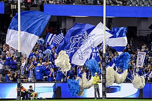 North Melbourne cheer squad