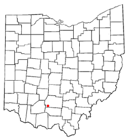 Location of Bainbridge, Ross County, Ohio
